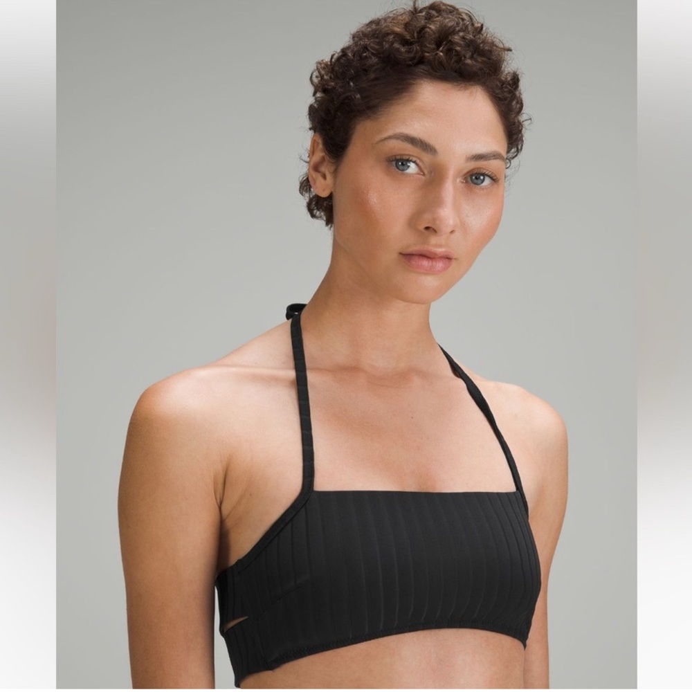 Lululemon Ribbed halter cross back top A/B